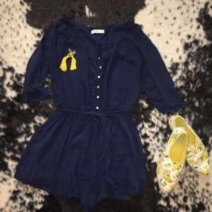 Abercrombie & Fitch Navy Romper